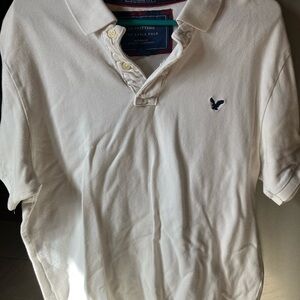 American Eagle Outfitters White Polo Shirt